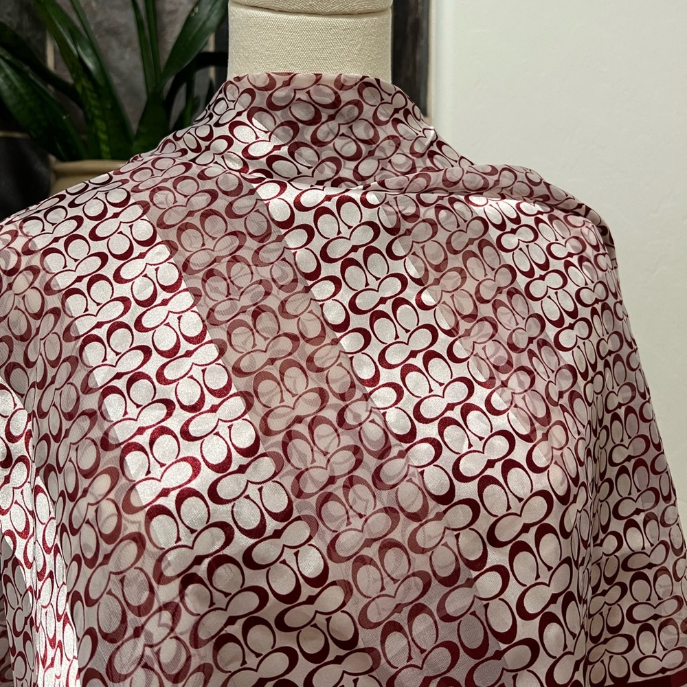 Coach Monogram Large Scarf - Picture 2 of 14